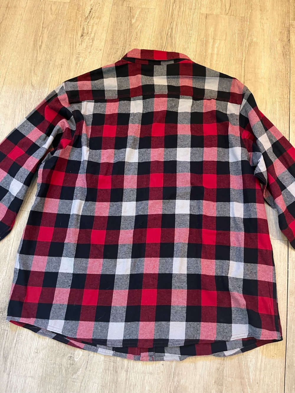 Men's RedHead Red & Black Plaid Button-Up Flannel Shirt 100% Cotton 2X NWOT - Picture 7 of 10